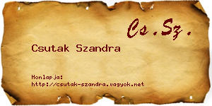 Csutak Szandra névjegykártya